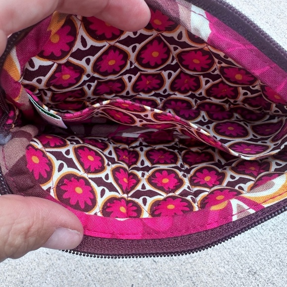 Vera Bradley Pink and Purple wristlet wallet with Floral Design - Picture 3 of 3